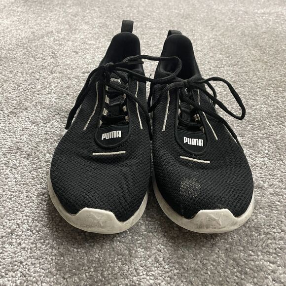 PUMA Carson 2 Concave Black White Womens 8 Low Lace Up Sneakers Shoes Cushion - Picture 11 of 15